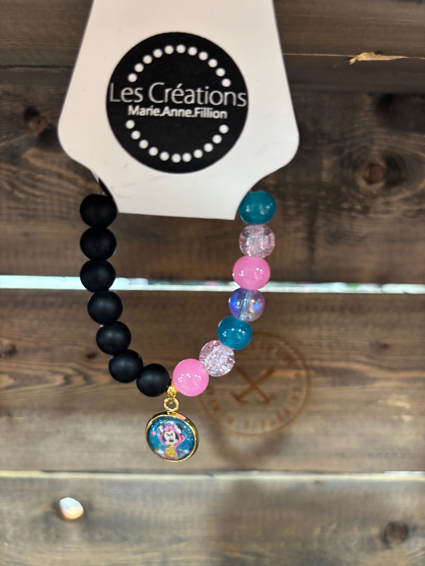 CRÉATION MAF • BRACELET ENFANT • MINNIE MOUSSE • 002