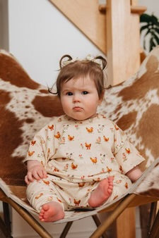 LITTLE YOGI • T-SHIRT ENFANT ÉVOLUTIF OVERSIZE • PETITE POULE