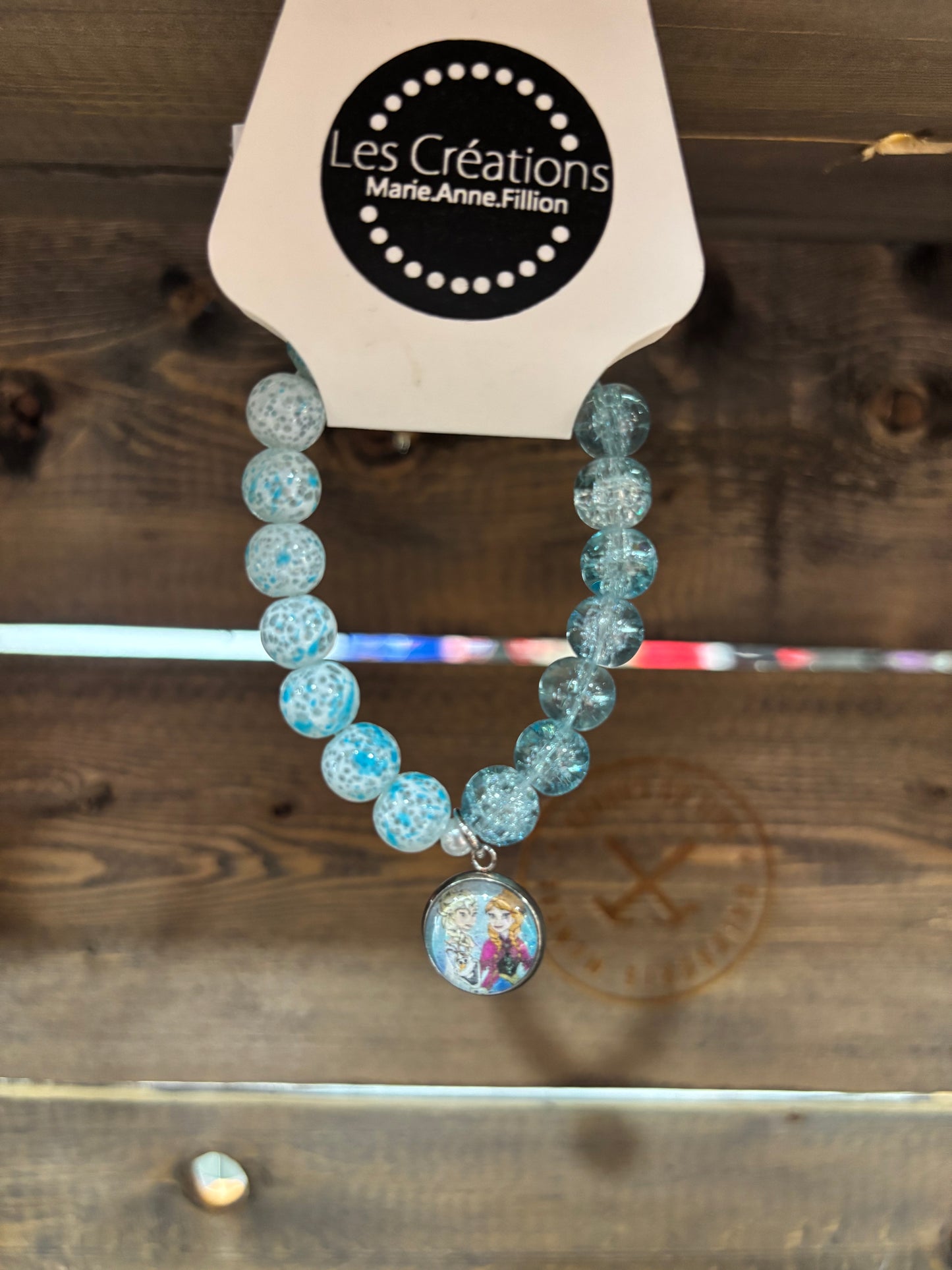 CRÉATION MAF • BRACELET ENFANT • REINE DES NEIGES • 001