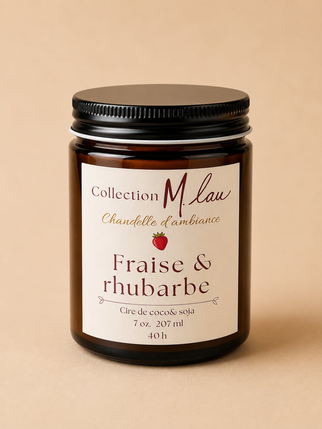 COLLECTION M.Lau âą CHANDELLE FRAISE & RHUBARBE
