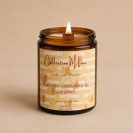 COLLECTION M.Lau • CHANDELLE BANANE GUIMAUVE & CARAMEL
