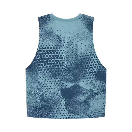 FOX • FEMME AOP BIKER TECH TANK • BLEU • 33595-402