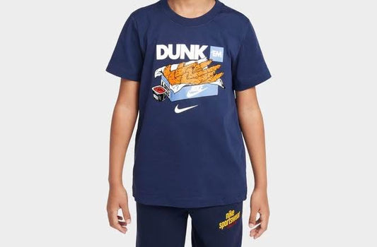NIKE • ENFANT T-SHIRT DUNK’EM • MARINE • HQ3235-410
