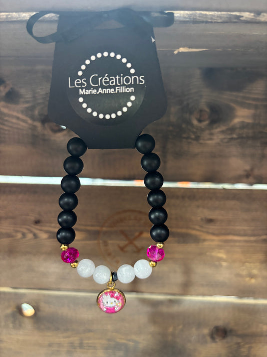 CRÉATION MAF • BRACELET ADULTE • HELLO KITTY • 016