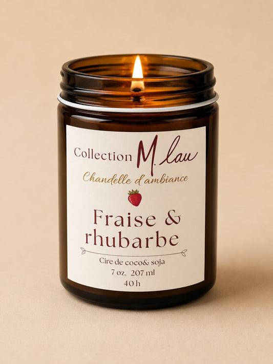 COLLECTION M.Lau • CHANDELLE FRAISE & RHUBARBE