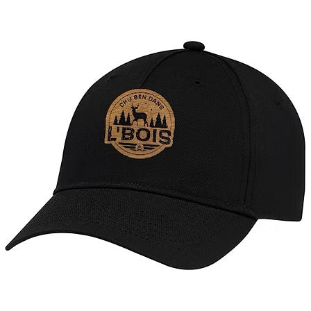 CHU BEN DANS L’BOIS • CASQUETTE  EN TISSU NOIR