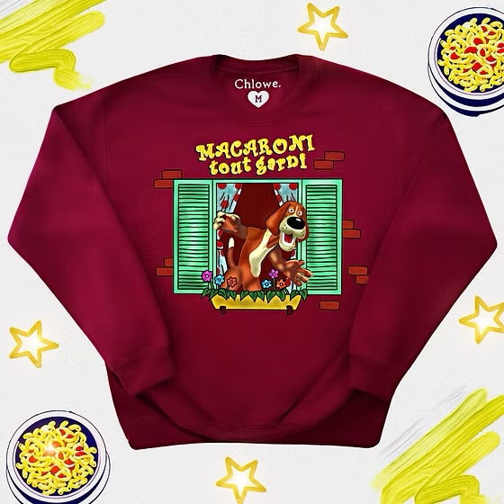 #CHLOWE • CREWNECK • MACARONI TOUT GARNI • 15600