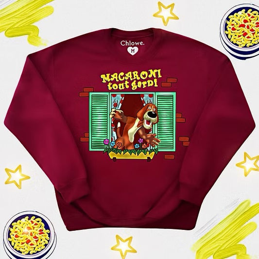 #CHLOWE • CREWNECK • MACARONI TOUT GARNI • 15600