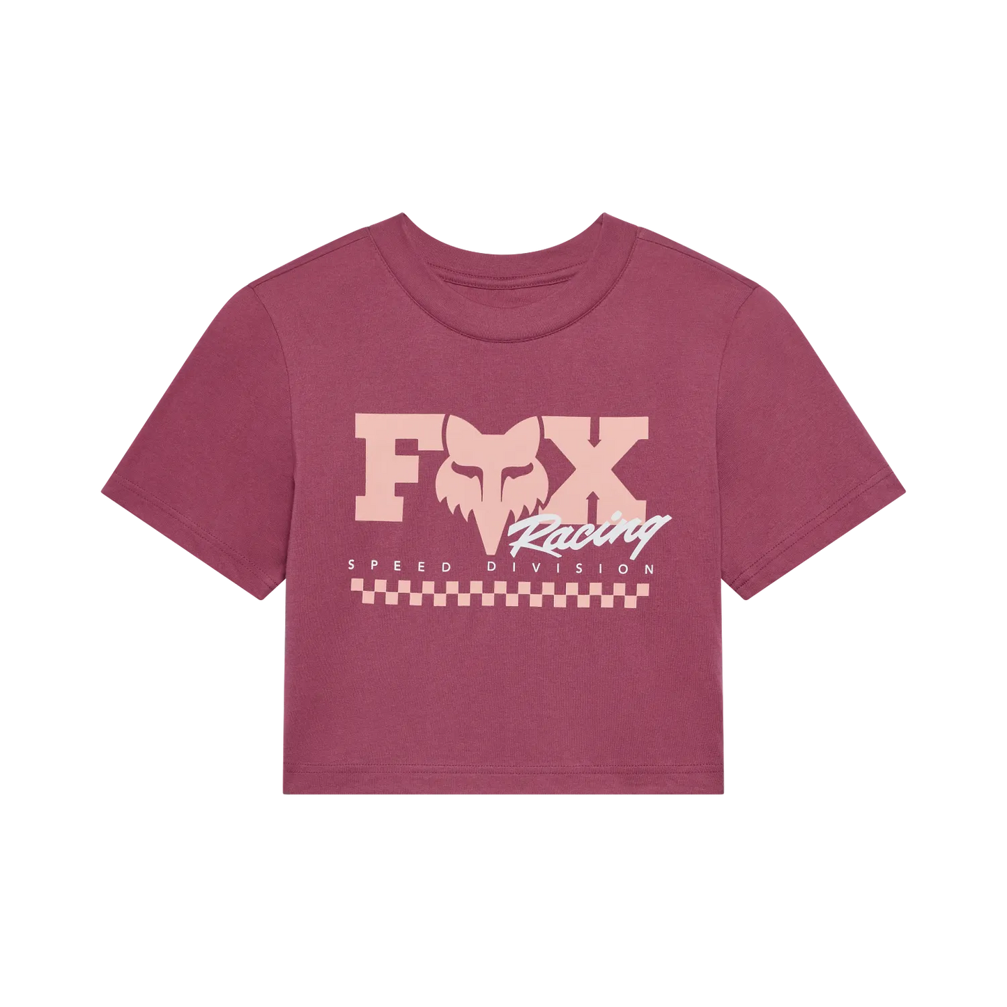 FOX • FEMME CHECKER SS BABY TEE • BAIE • 39409-A02