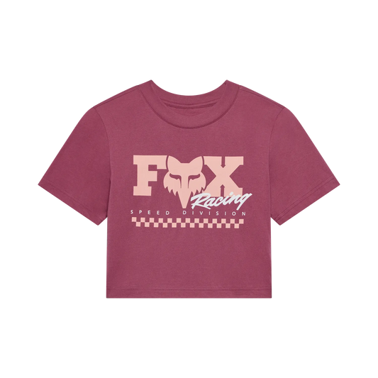 FOX • FEMME CHECKER SS BABY TEE • BAIE • 39409-A02
