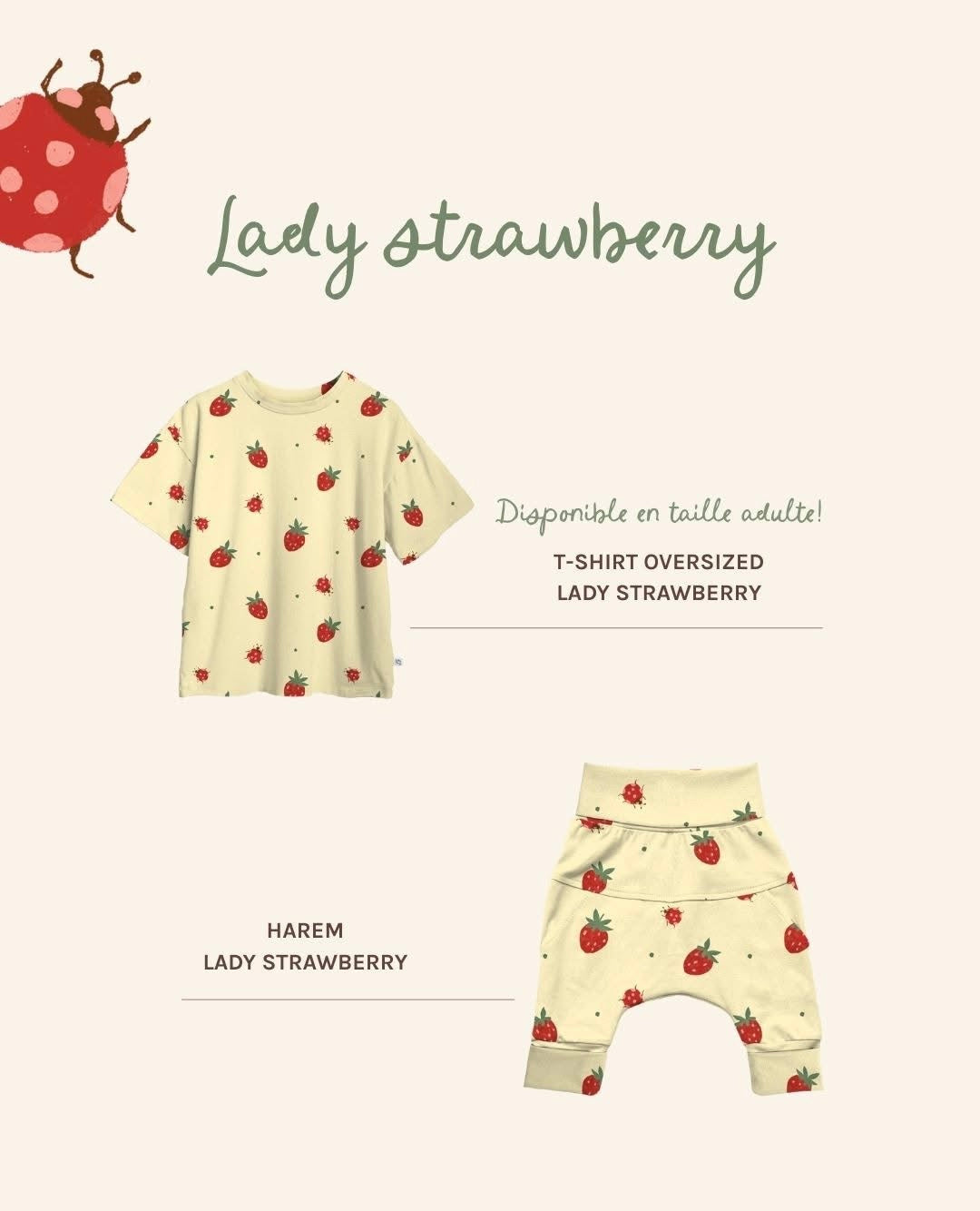 LITTLE YOGI • ENSEMBLE ÉVOLUTIF • FRAISES