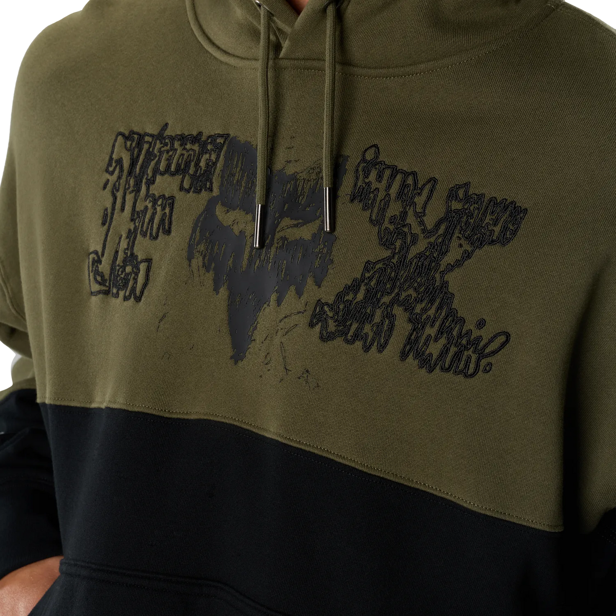 FOX • HOODIE ABYSS FLEECE PO VERT OLIVE • 40390-099