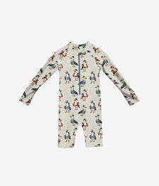 HEADSTER • MAILLOT DE BAIN À MANCHES LONGUES CAPTAIN SEAGULL • WHITE SAND