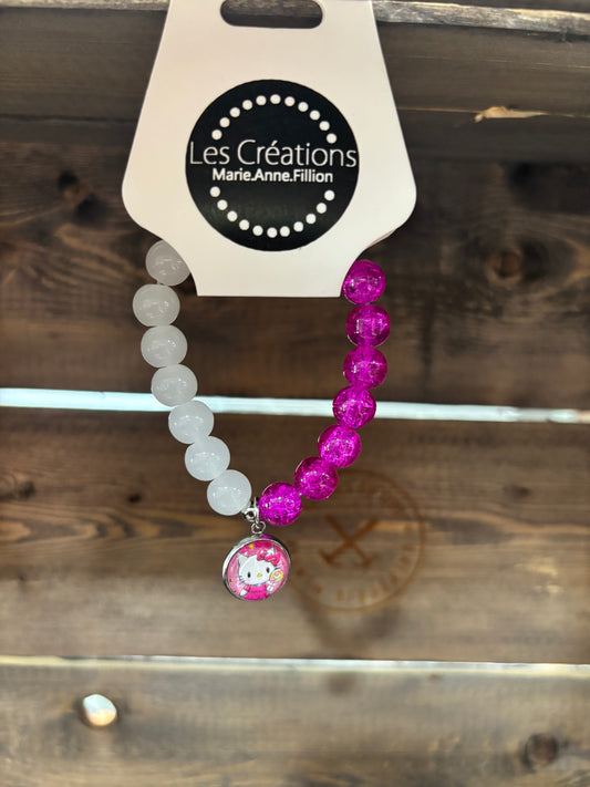 CRÉATION MAF • BRACELET ENFANT • HELLO KITTY • 005