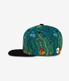 HEADSTER • CASQUETTE SNAPBACK TREASURE MAP • BLEU
