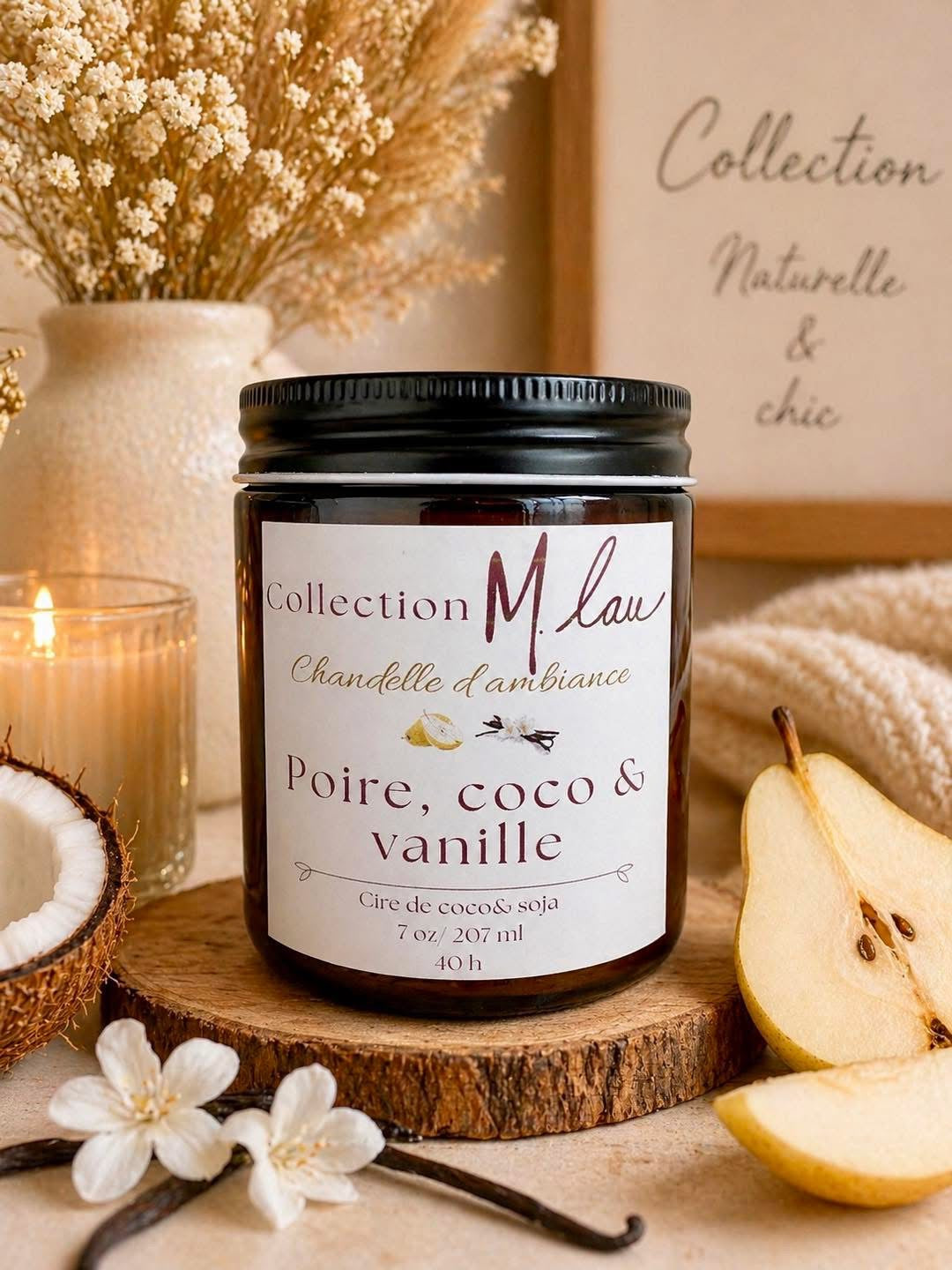 COLLECTION M.LAU • CHANDELLE • POIRE COCO VANILLE •
