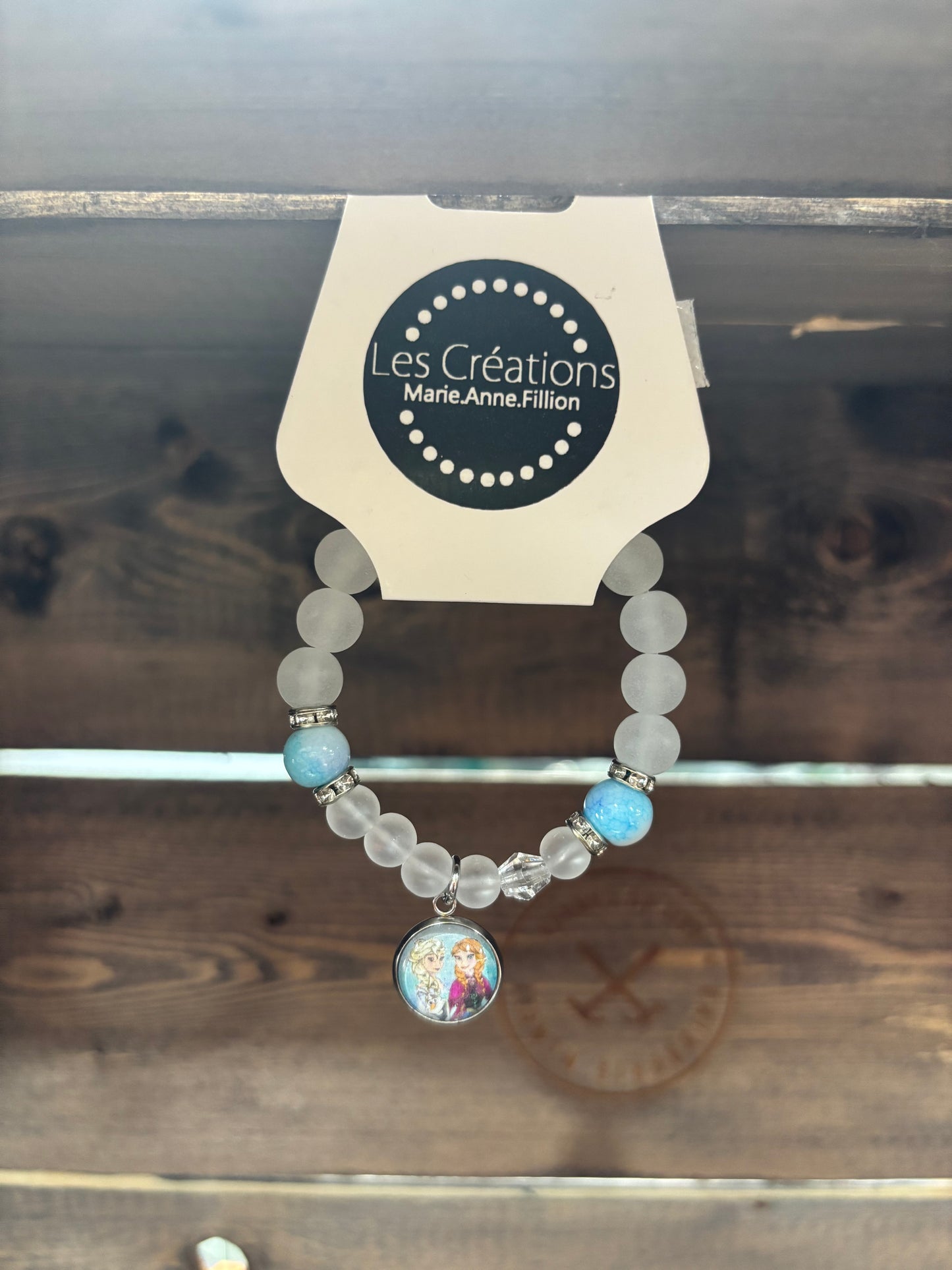 CRÉATION MAF • BRACELET ENFANT • REINE DES NEIGES • 008