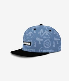 HEADSTER • CASQUETTE SNAPBACK GNARLY RIDE • BLEU BROUILLARD