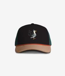HEADSTER • CASQUETTE TRUCKER CAPTAIN SEAGULL • NOIR
