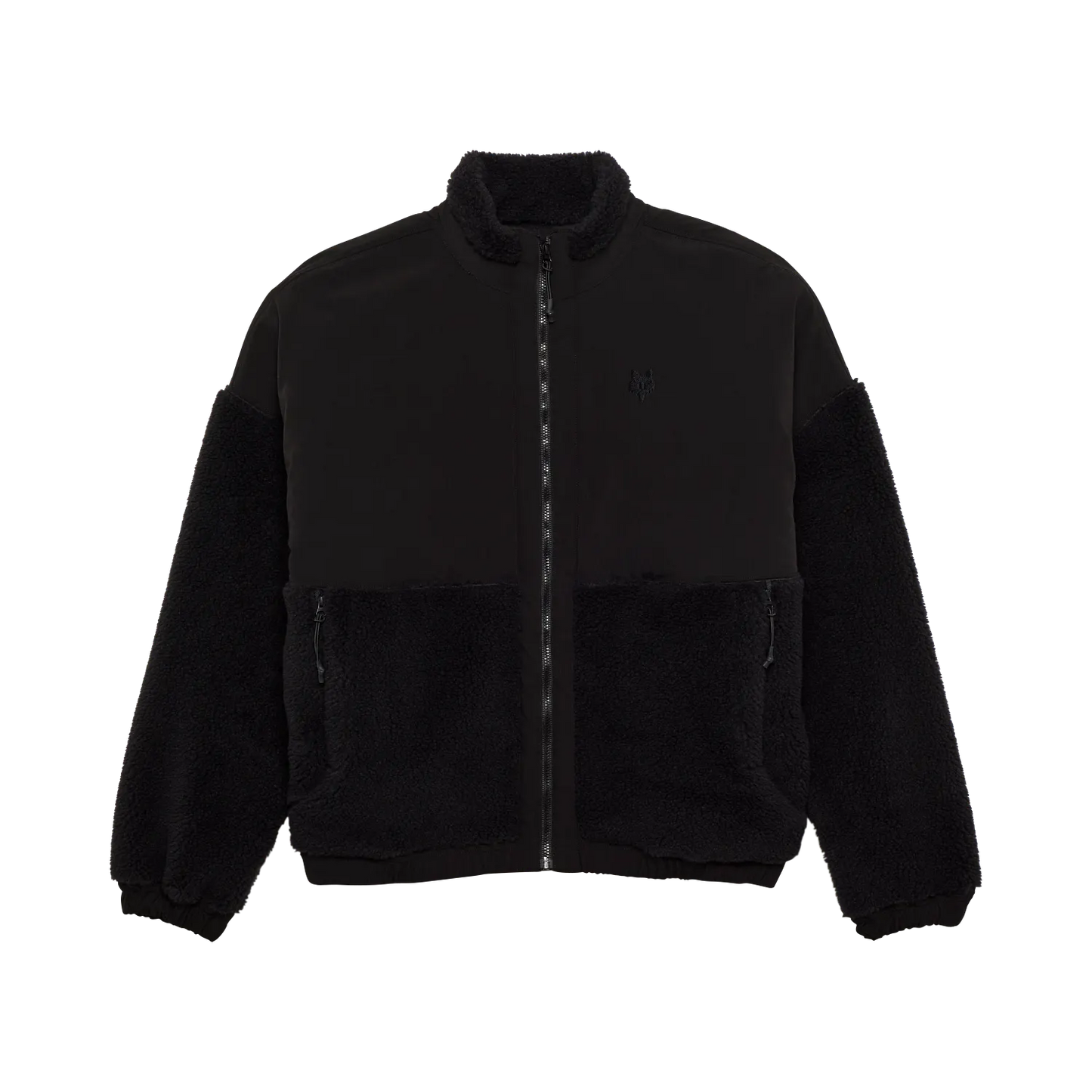 FOX • FEMME • SURVIVALIST SHERPA FULL ZIP • NOIR