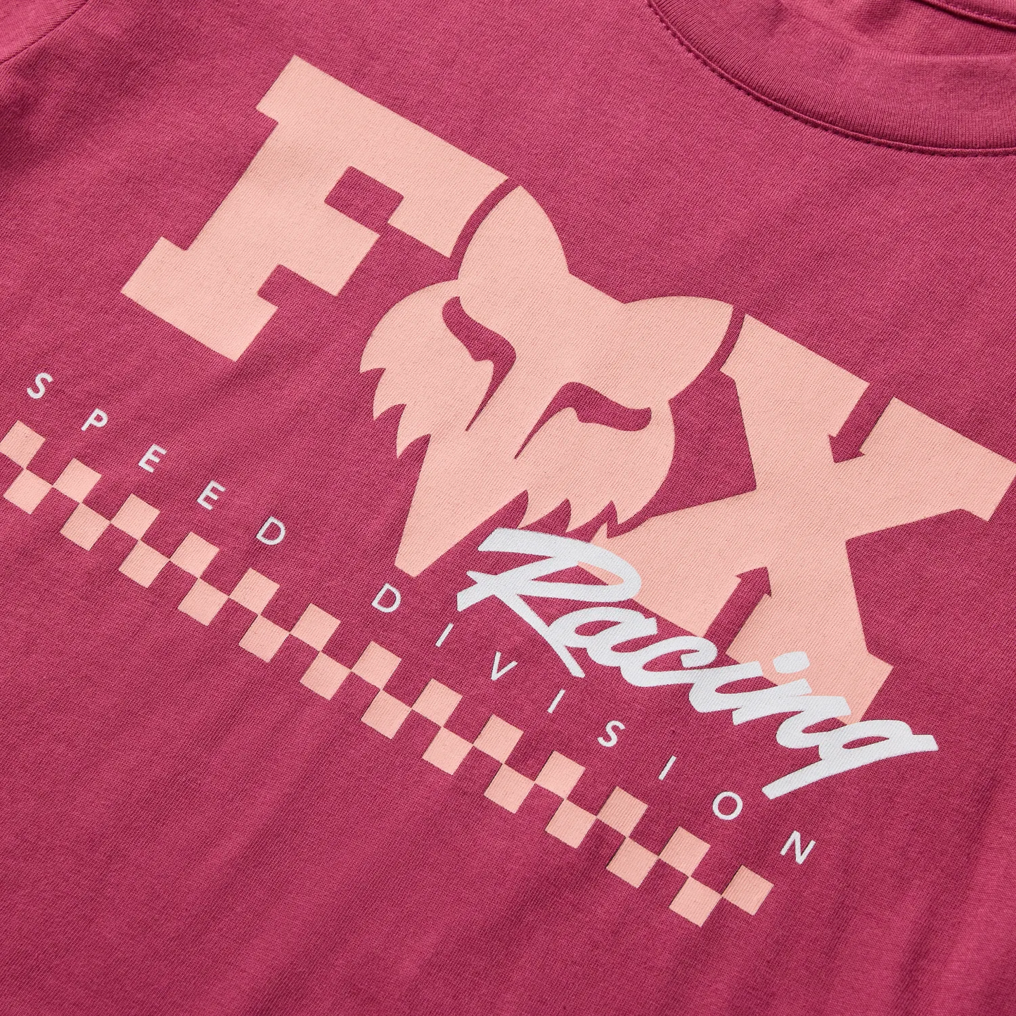 FOX • FEMME CHECKER SS BABY TEE • BAIE • 39409-A02