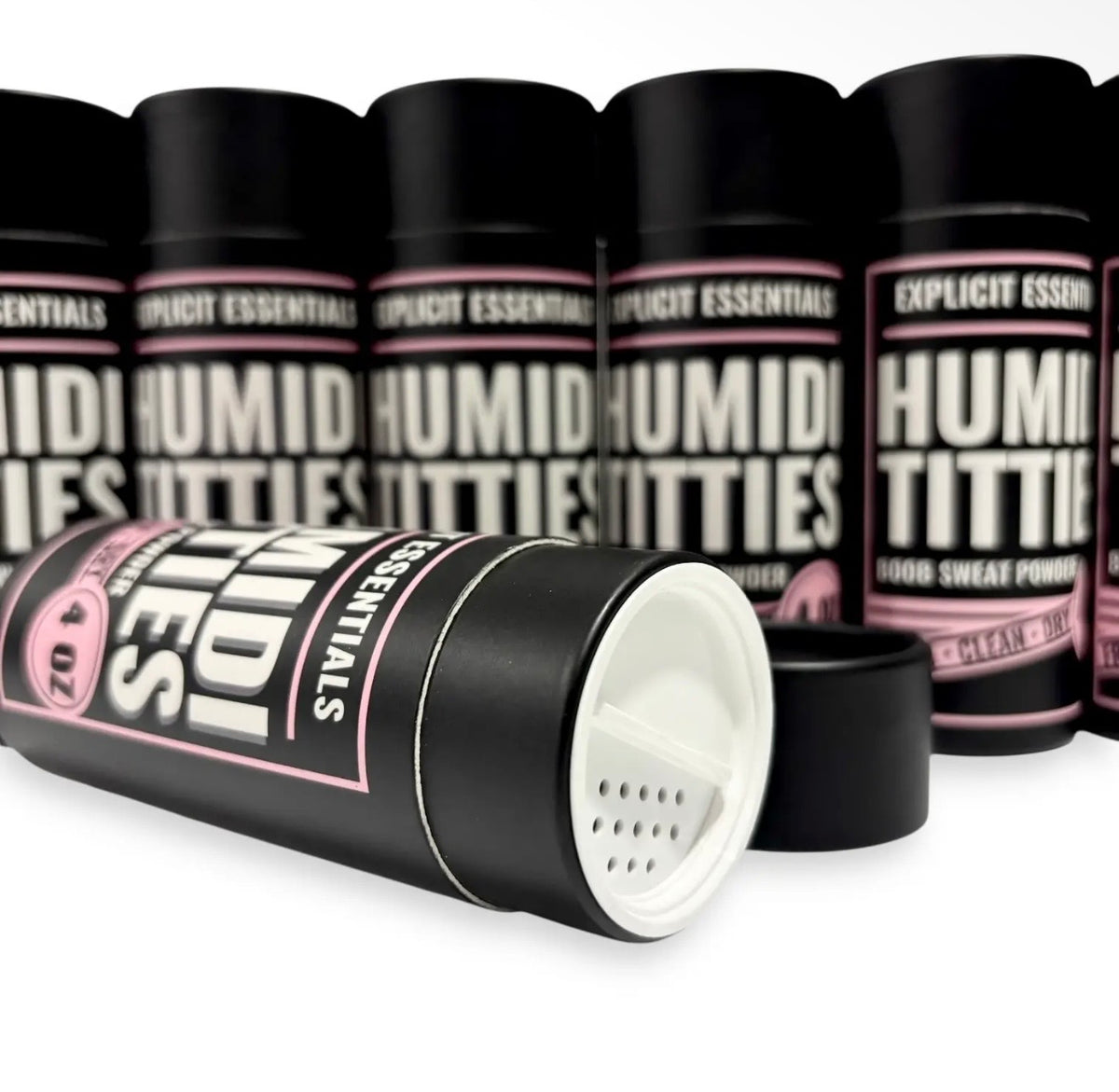 EXPLICIT ESSENTIALS • POUDRE ANTI SUEUR POUR LES SEINS • HUMIDITITTIES