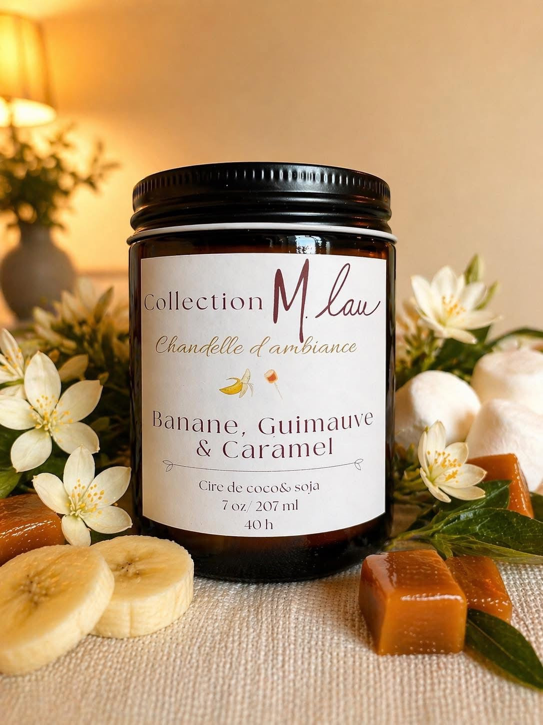 COLLECTION M.LAU • CHANDELLE • BANANE GUIMAUVE & CARAMEL