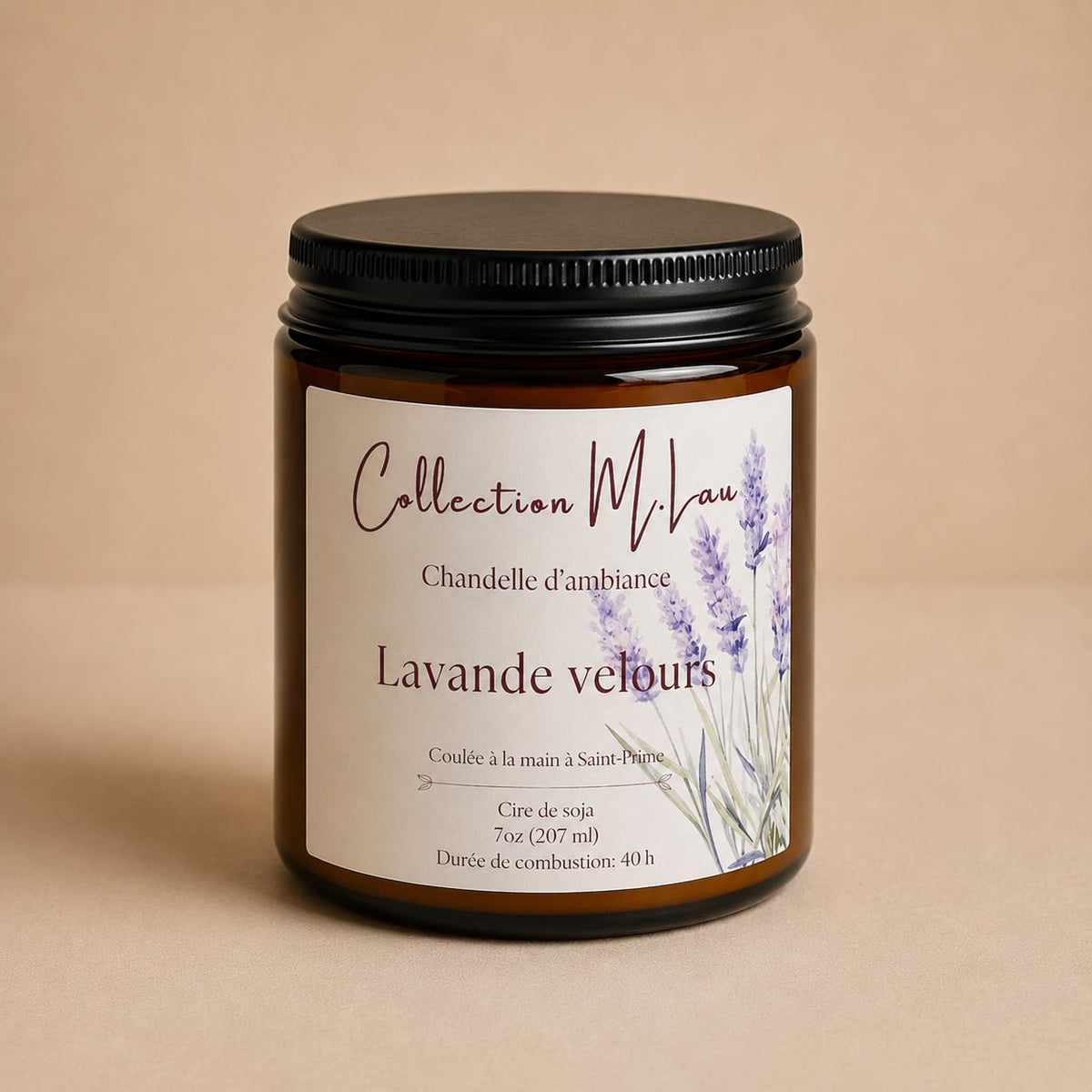 COLLECTION M.Lau • CHANDELLE LAVANDE VELOURS