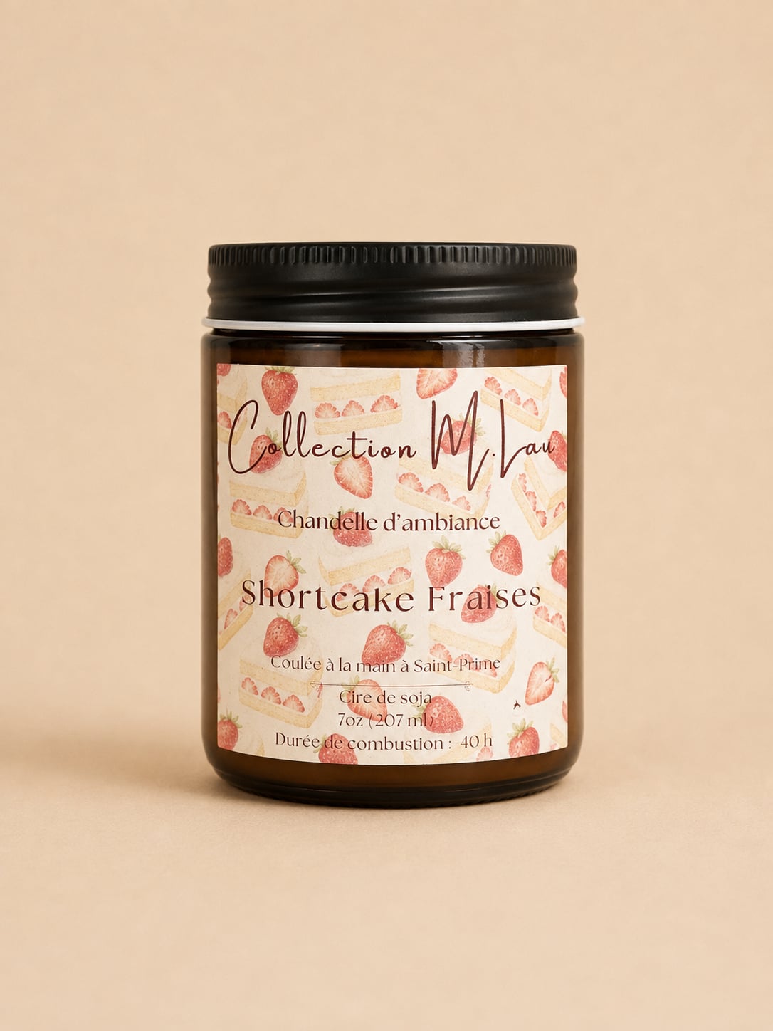 COLLECTION M.Lau - CHANDELLE SHORTCAKE AUX FRAISES