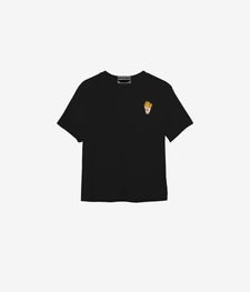 HEADSTER • T-SHIRT FISH & CHIPS • NOIR