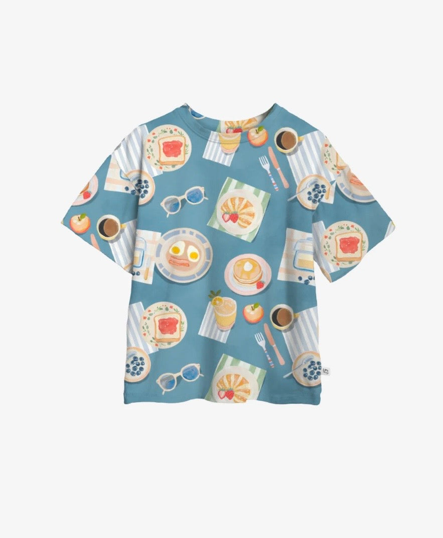 LITTLE YOGI • T-SHIRT ENFANT OVERSIZE • BRUNCH