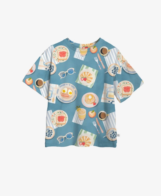 LITTLE YOGI • T-SHIRT ADULTE OVERSIZE • BRUNCH