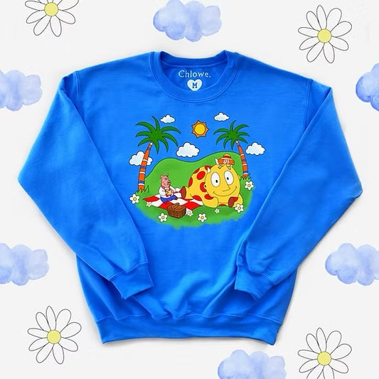 #CHLOWE • CREWNECK • BÊTE FÉROCE BLEU • 15500