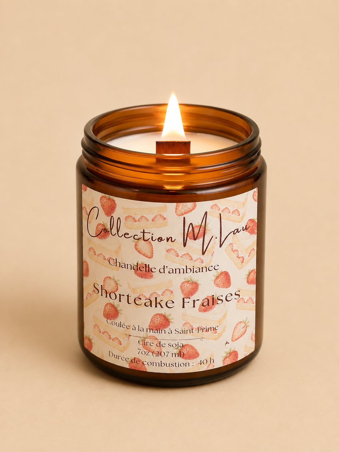 COLLECTION M.Lau - CHANDELLE SHORTCAKE AUX FRAISES