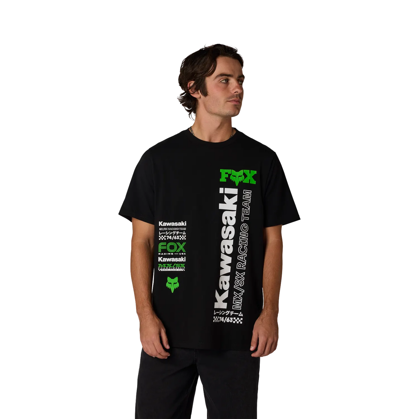 FOX • KAWASAKI 195 ORIGINAL SS TEE • NOIR • 38288-001