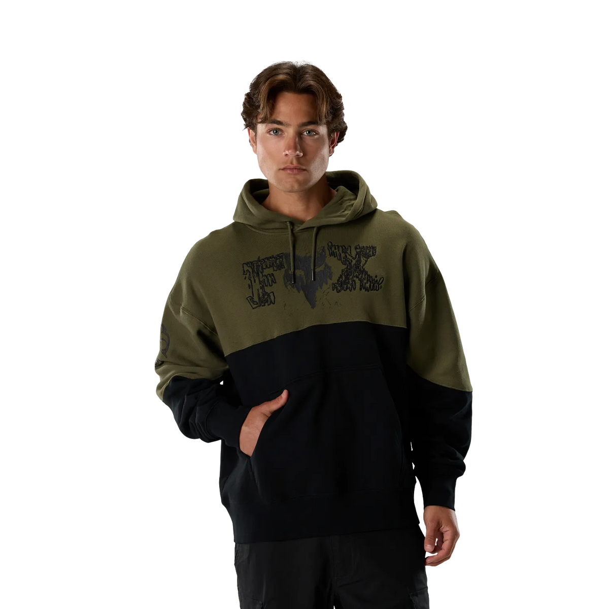 FOX • HOODIE ABYSS FLEECE PO VERT OLIVE • 40390-099