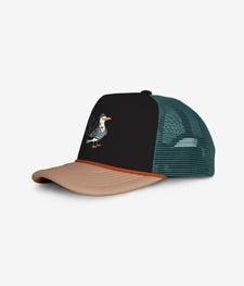 HEADSTER • CASQUETTE TRUCKER CAPTAIN SEAGULL • NOIR