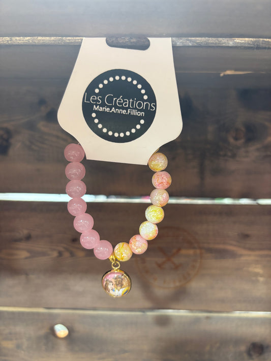 CRÉATION MAF • BRACELET ENFANT • BELLE ET BÊTE • 004