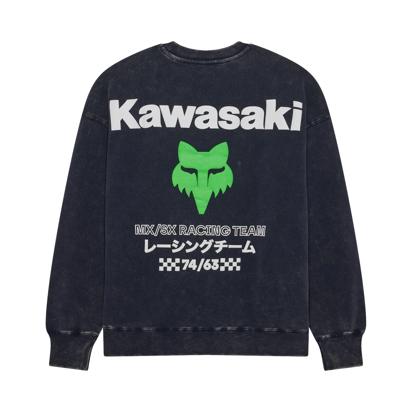 FOX • KAWASAKI HEAVYWEIGHT FLC CREWNECK • BLEU JEANS • 38290-329
