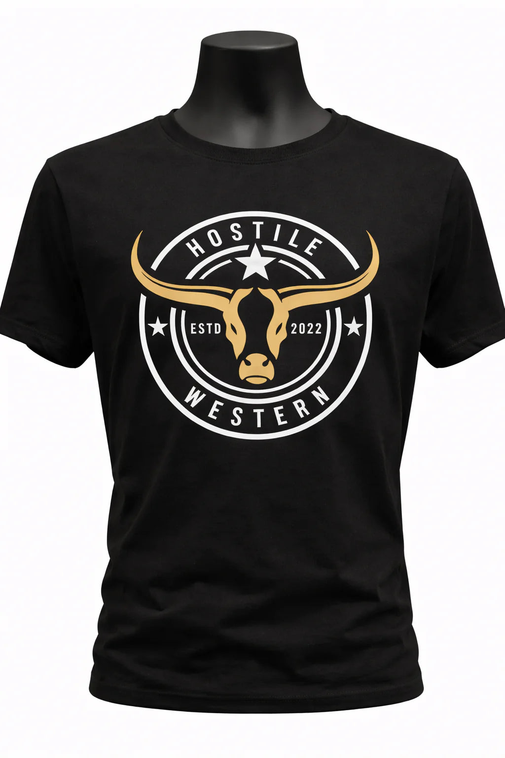 HOSTILE WESTERN • T-SHIRT NOIR • HW-200-201