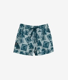 HEADSTER • AHOY, MATEY! SHORT DE SURF EXTENSIBLE • DUSTY AQUA