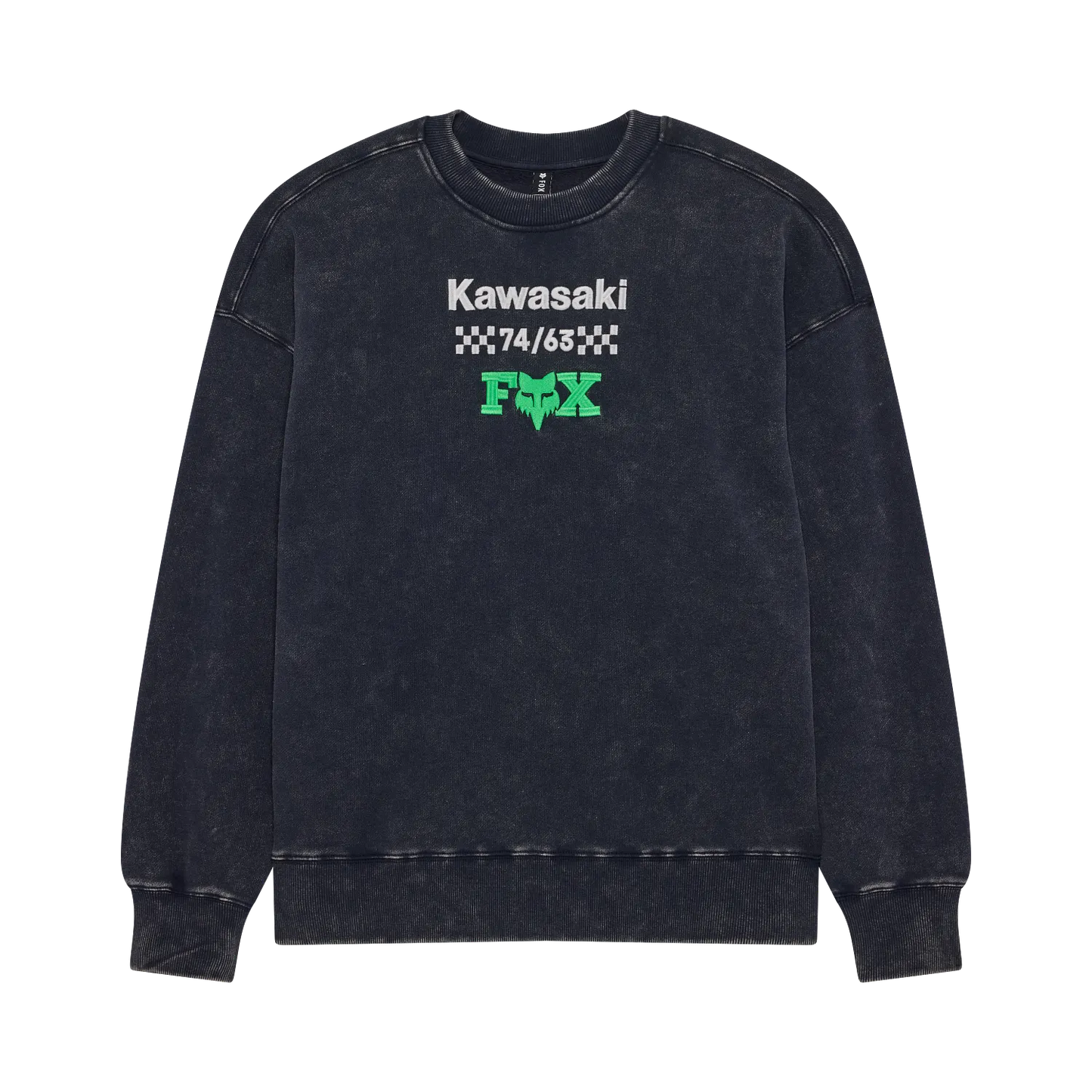 FOX • KAWASAKI HEAVYWEIGHT FLC CREWNECK • BLEU JEANS • 38290-329