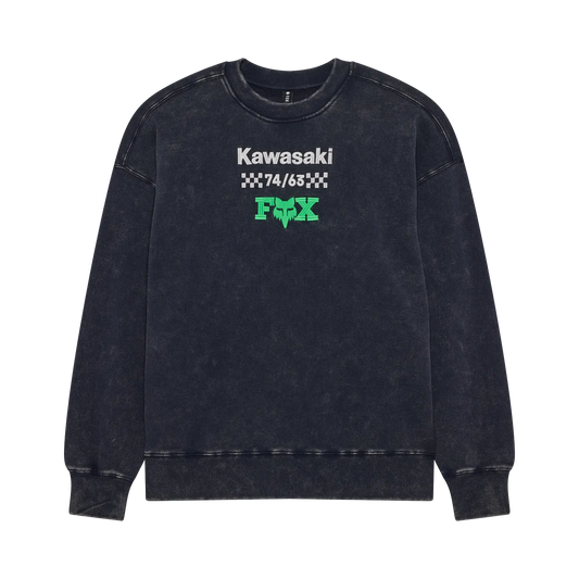 FOX • KAWASAKI HEAVYWEIGHT FLC CREWNECK • BLEU JEANS • 38290-329