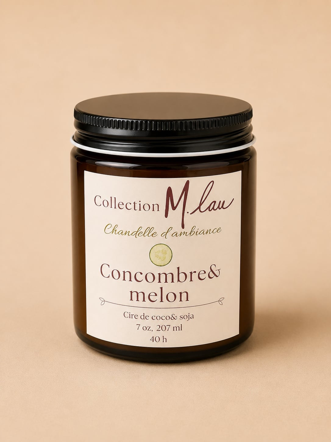COLLECTION M.Lau • CHANDELLE CONCOMBRE MELON