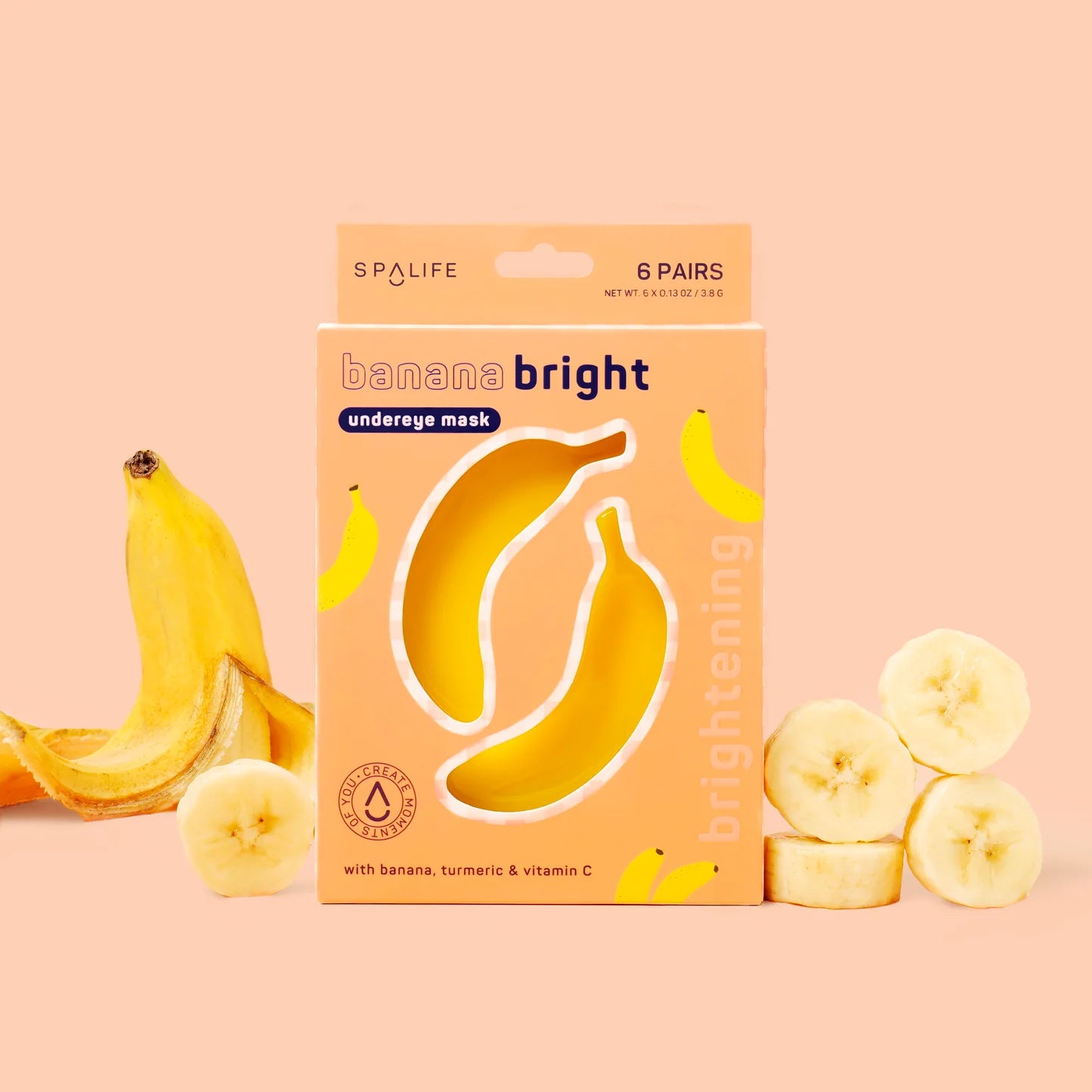 MASQUES POUR YEUX • BANANA BRIGHT • 8 PAIRES • TJXBBU