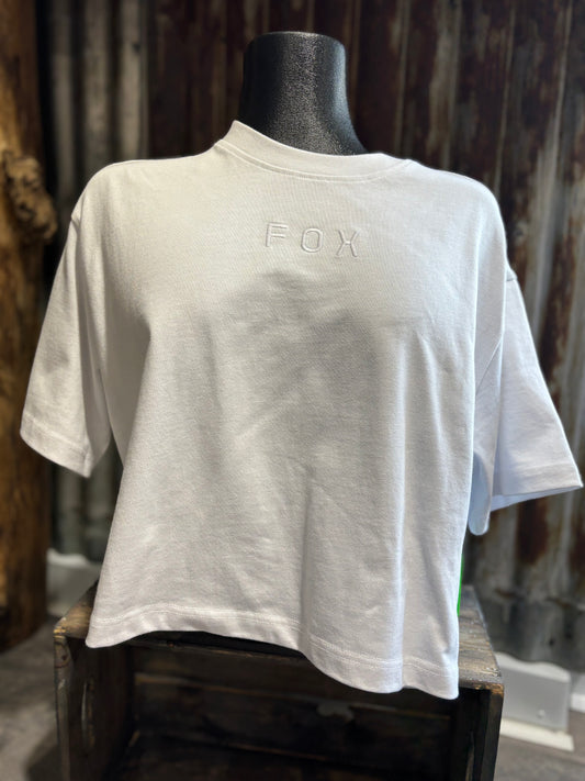 FOX • T-SHIRT CROCTOP • BLANC