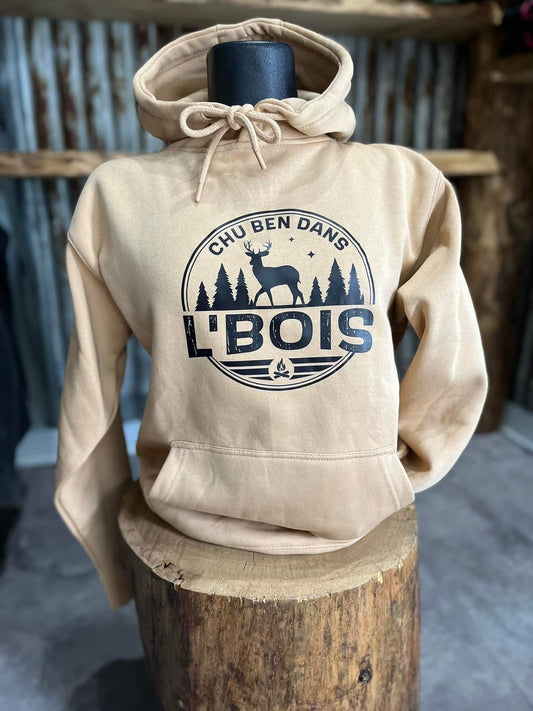 CHU BEN DANS L’BOIS • HOODIES • SABLE • 12700