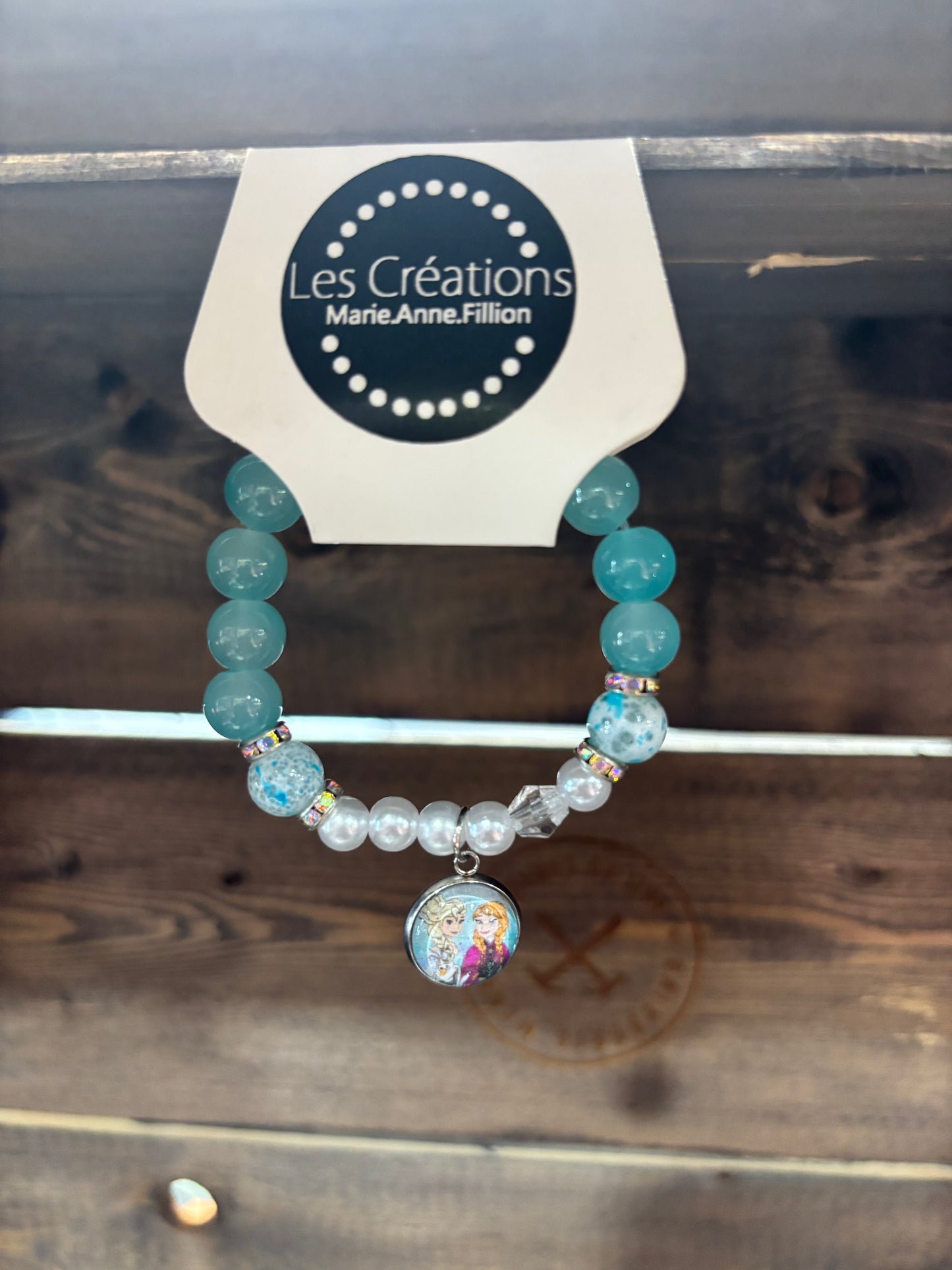 CRÉATION MAF • BRACELET ENFANT • REINE DES NEIGES • 003