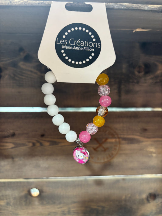 CRÉATION MAF • BRACELET ENFANT • HELLO KITTY • 009