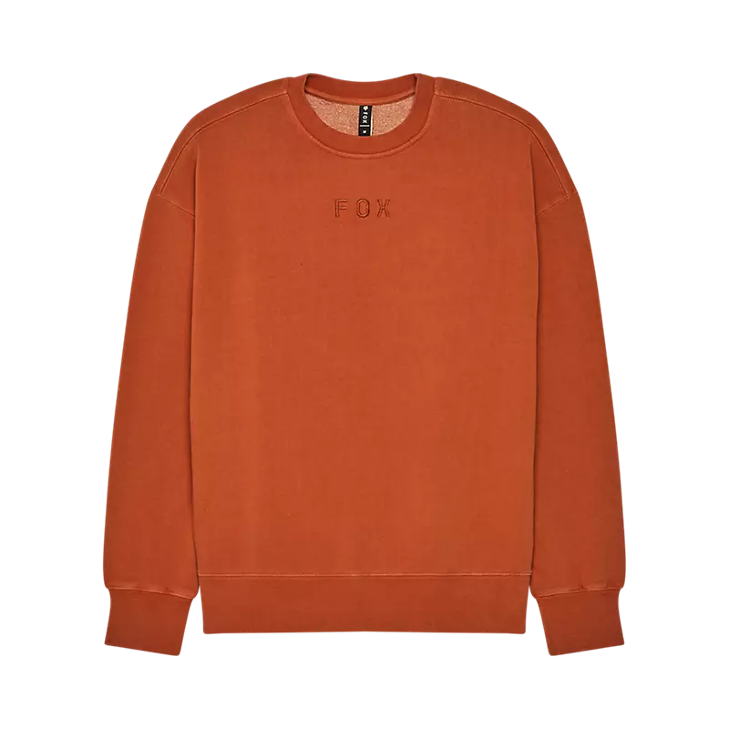 FOX • WORDMARK OVERSIZE FLEECE CREW • ORANGE • 33142-633